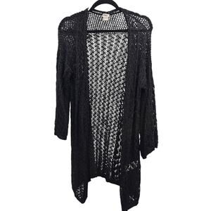 Chicos Cardigan Sweater Womens Medium Knit Crochet Normcore Classic 1 Timeless